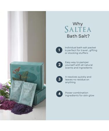 Luxury Spa Bath Salts for Soothing Bubble Bath - Set of 10 Packets (Vetiver) - Buy Online on SooperMarket.com