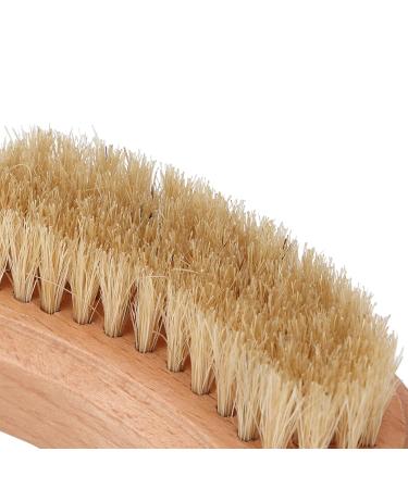 Double-Sided Wooden Nail Brush - Natural Bristle Hand & Fingernail Cleaner | Eco-Friendly Manicure & Pedicure Accessories for Men & Women - Buy Online on SooperMarket.com