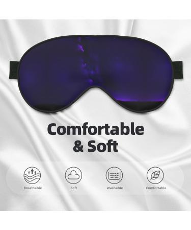 Purple Starry Sky Soft Sleep Eye Mask - Breathable Eye Patch for Women | Perfect for Travel & Relaxation - Buy Online on SooperMarket.com