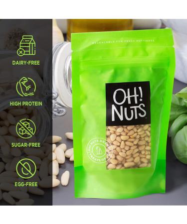 Pine Nuts (Pignolias) - 0.5 lb Bag | Fresh Raw Nuts for Baking, Snacking, Salads & Pesto | Keto-Friendly, Vegan, Sugar-Free & Kosher | High-Protein Pignoli - 0.5 Pounds - Buy Online on SooperMarket.com