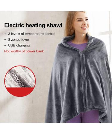 Plplaaoo Electric Heated Under Bed Blanket - USB Operated Thermal Cushion 5V 3 Adjustable Levels Fast Warming 150x85 cm - Perfect for Office & Overnight Use - Buy Online on SooperMarket.com