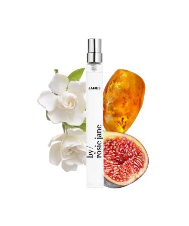 By Rosie Jane Eau De Parfum Travel Spray (James) - Clean Perfume for Women - Essential Oil Mist with Notes of Fig Amber & Gardenia - Women's Fragrances (10ml) James (Fig) 0.34 Fl Oz (Pack of 1)