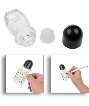 Eco-Fused Refillable Glass Roll-On Deodorant Bottles 4-Pack - 1.7 Oz (50 ml) - Leak-Proof with Twist Cap - 20pcs Labels Included - for DIY Homemade Natural Deodorant Sunscreen Moisturizer - Buy Online on SooperMarket.com