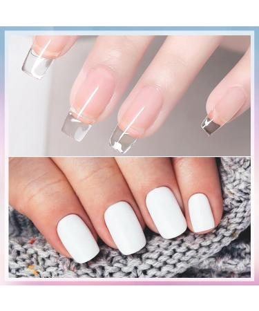 Lofuanna Dip Powder Nail Kit - Clear & White Dipping Powder Starter Set with 2-in-1 Base & Top Coat - Activator Included, No UV/LED Needed - Easy to Apply Nail Art Manicure Set for Beginners - Buy Online on SooperMarket.com