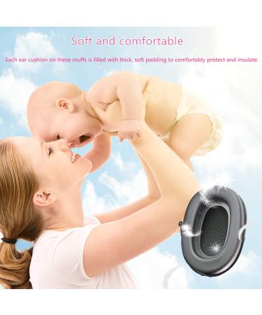 Baby Noise Cancelling Headphones for Ultimate Ear Protection - Ideal for Infants and Toddlers during Sleep, Airplane Travel, and Fireworks - Black - Buy Online on SooperMarket.com
