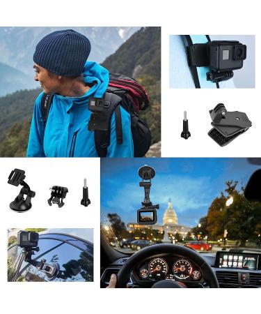 EMART 53-in-1 Action Camera Accessories Kit for Gopro Hero 11-3+, Go Pro Fusion, Akaso, DJI Osmo - Black Bundle Mount Set - Universal Type - Buy Online on SooperMarket.com