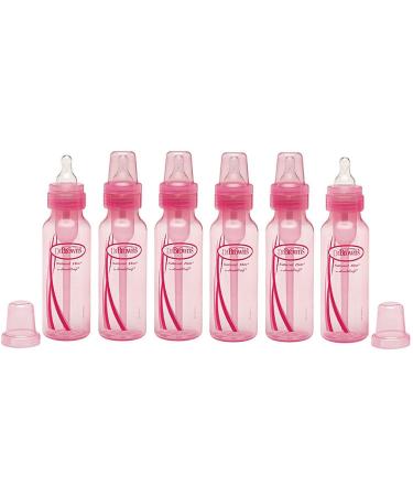 Dr. Brown's Standard Pink 8oz Bottles - 6 Count