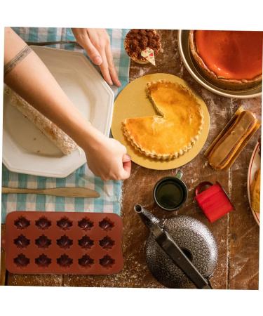 HOMSFOU 6 Pcs Maple Leaf Mold Thanksgiving Fondant Molds Chocolate Thankgiving Cake Mold Fall Candy Ice Jewlery Making Supplies Silicone Baking Mold Fudge Child Chewing Gum Silica Gel - Buy Online on SooperMarket.com