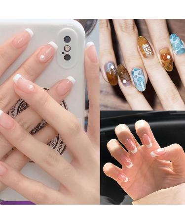 Clear Nail Art Stamper with Cap & Scraper | Silicone Jelly Stamp for DIY Nail Art | Perfect for French Smile Lines & Transparent Designs - Buy Online on SooperMarket.com