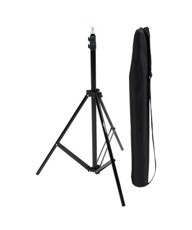 Amazon Basics Aluminum Light Photography Tripod Stand with Case - Pack of 2, 2.8 - 6.7 Feet, Black 2-Pack