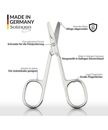 Marqus Nail Scissors from Solingen | Rounded Blade Baby & Children's Nail Scissors with Case - Precision Cutting - Buy Online on SooperMarket.com
