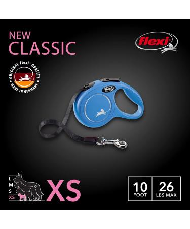 Flexi Classic Insertional Dog Leash - Ergonomic Durable 3m XS Blue - Perfect for Small Dogs - Buy Online on SooperMarket.com