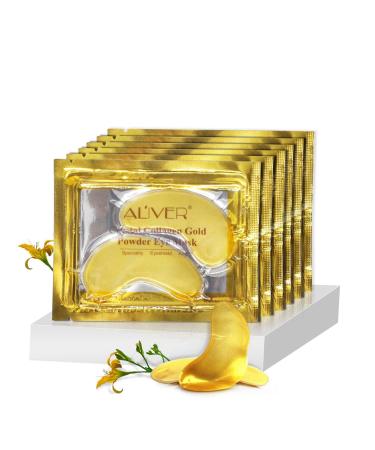 10 Pairs 24K Gold Under-Eye Masks - Anti-Aging Gel Collagen for Dark Circles & Puffiness - Buy Online on SooperMarket.com