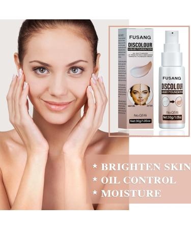 Fusang Color Changing Foundation Long Lasting Moisturizing Concealer Cover Cream Full Coverage Flawless Colour Changing Foundation Waterproof Liquid Base Makeup Suitable for Women&Girls - Buy Online on SooperMarket.com