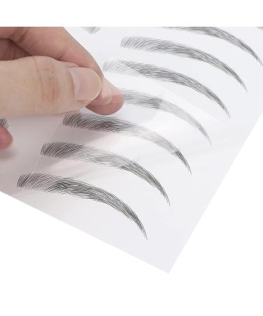 6D Waterproof Eyebrow Stickers - Professional Eyebrow Makeup Tool for Women & Girls - Long-lasting Black Transfer Stickers (BLACK-09 - Buy Online on SooperMarket.com