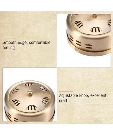 Adjustable Copper Moxibustion Box - 3 Corridors Thickened Acupuncture Moxa Burner Holder Temperature Control for Elderly Care - Buy Online on SooperMarket.com