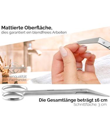 Long Seniors Nail Scissors - Micro-Toothing Foot Care Scissors with Strong Handles | Fingernail & Toenail Clippers - Includes Case (16 cm) - Buy Online on SooperMarket.com