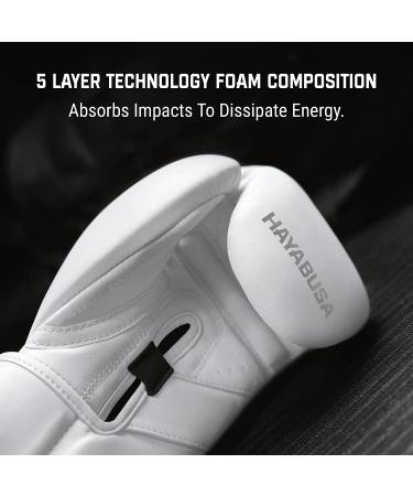 Hayabusa T3 Kanpeki Leather Boxing Gloves 16oz - Men and Women Training Sparring Heavy Bag Mitt Work - White - Buy Online on SooperMarket.com