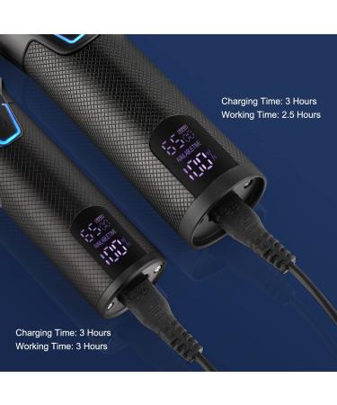 Suttik Professional Hair Clippers & Trimmers Combo Set for Men - Cordless T-Blade Beard Trimmer & Barber Clippers Kit - Black - Buy Online on SooperMarket.com