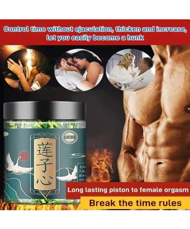 Lotus Seed Core Tea for Men 60g Lotus seed tea Natural Dried Lotus Plumule Lotus Embryo Tea Lotus seed heart lotus plumule tea Lian Zi Xin Tea Men's Essentials Pure Chinese Herbal Tea (3Box) - Buy Online on SooperMarket.com