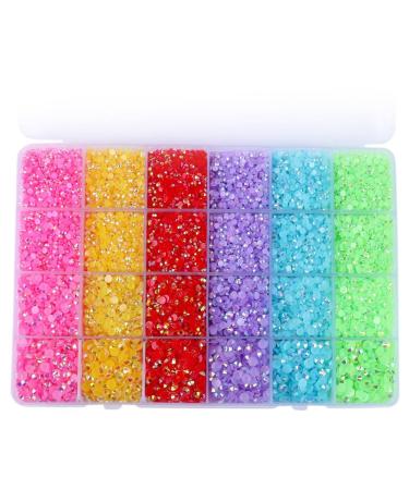 Knadgbft AB Nail Rhinestone Boxed DIY Resin Jelly Diamond Symphony Phone Case Accessories Jewelry Accessories Diamond Sticker