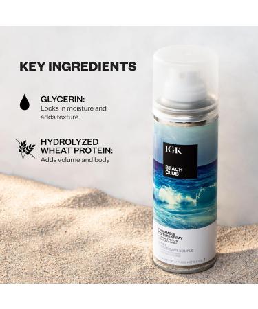 IGK BEACH CLUB Touchable Texture Spray | Hold + Volume + Lightweight | Vegan + Cruelty Free | 5 Ounce (Pack of 2) - Buy Online on SooperMarket.com