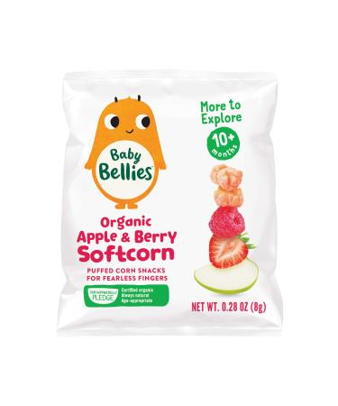 Baby Bellies Organic Apple & Berry Softcorn, 0.28 Ounce Bag (Pack of 7)