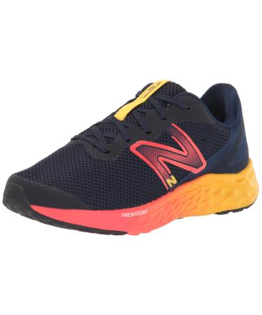 New Balance Kid's Fresh Foam Arishi V4 Lace-Up Running Shoe Little Kid (4-8 Years) 13 Wide Little Kid Team Navy/Electric Red/Egg Yolk
