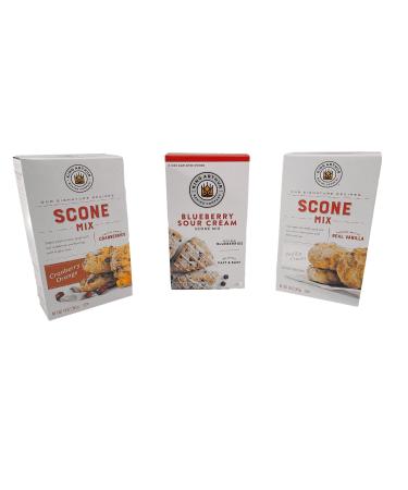 King Arthur Scone Bundle - Cranberry Orange, Blueberry Sour Cream, Vanilla Cream - Try All 3!