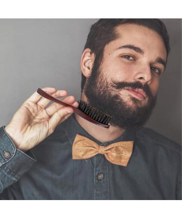 Aznever Natural Wild Boar Beard Brush for Men | Multi-Purpose Hair & Beard Care - Smooth Back Brush for Oils & Balms - Buy Online on SooperMarket.com