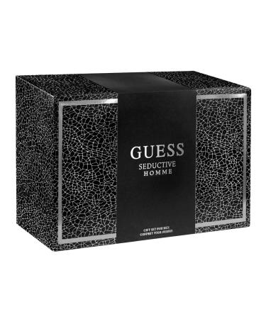 Guess Seductive Homme 3.4oz EDT Spray 6.0oz Deodorant Body Spray 3.4oz Shower Gel Pouch Men 4 Pc Gift Set - Buy Online on SooperMarket.com