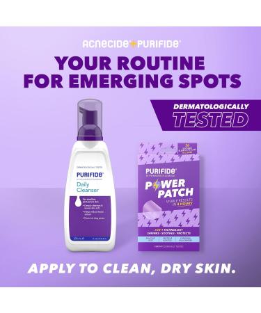 Purifide by Acnecide 3-in-1 Power Patch - 36 Spot Patches for Emerging Spots | Salicylic Acid Pimple Patches for Blemish-Prone Skin - Buy Online on SooperMarket.com