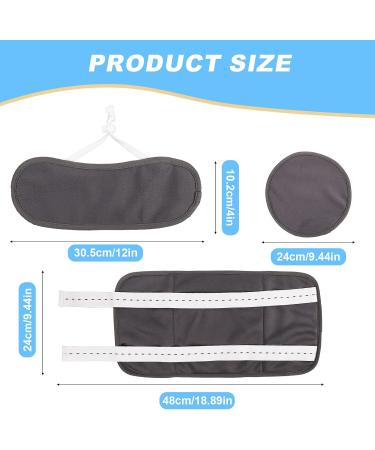 4-Hour Reusable Castor Oil Pack for Belly Neck & Chest Relief | Comfortable Massage Belt - Dark Gray - Buy Online on SooperMarket.com