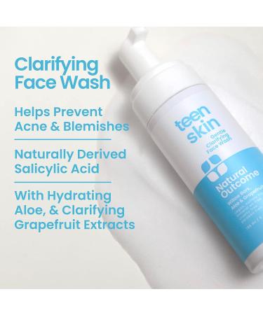 Teen Skin Face Wash Duo - Gentle Daily Foaming Face Wash for Boys & Girls | Non-toxic Ingredients | Prevent Acne | 2 x 5 oz Bottles - Buy Online on SooperMarket.com