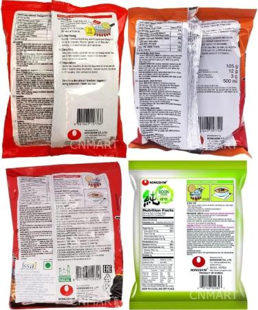 Nongshim Shin Ramyun Spicy Korean Ramen Assorted Noodle Case of 5 | Self Customised Pick Any 5 Flavours  - Buy Online on SooperMarket.com