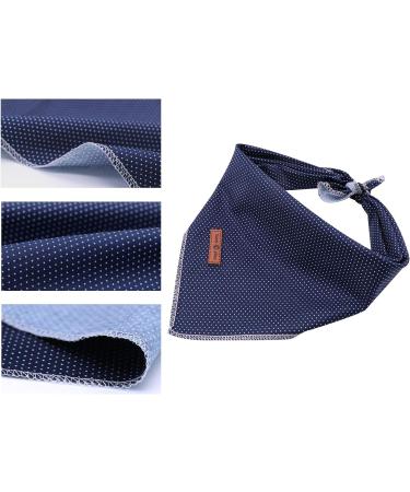 Lionet Paws Dog Bandana Headscarf - Blue Dotted Triangular Scarf for Dogs (Pack of 1) - Stylish Pet Accessory for International Shipping - Buy Online on SooperMarket.com