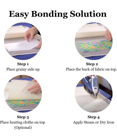 Woven Cotton Fabric Fusible Interfacing 2yd x 1.5yd - Lightweight Iron-On Interfacing by Lolona Fashion - Buy Online on SooperMarket.com