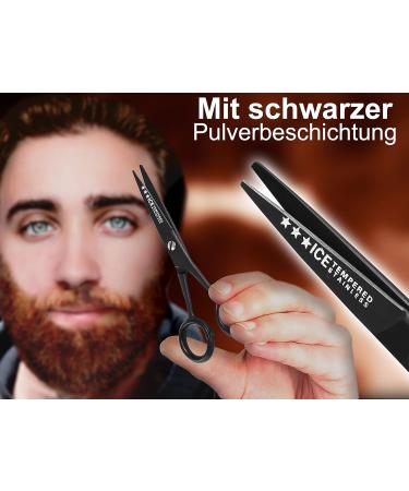 Premium Beard Care Set | Solingen Thinning & Beard Scissors 12.7 cm Hair Cutting Scissors & Comb | International Shipping Available - Buy Online on SooperMarket.com