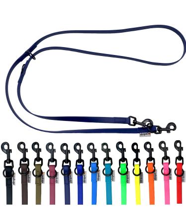 Biothane Dogeleine Black Hook adjustable for small dogs / large dogs 2m / 2.40m / 3.80m / 3.50m / 5m (navy blue 3.50m x 13mm) 3.50m x 13mm navy blau