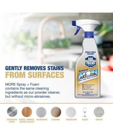 PURPUR Cloth & Bar Keepers Friend Foam Spray & Powder Cleanser - Multipurpose Cleaner for Bathroom Kitchen Stainless Steel Tile | International Shipping Available - Buy Online on SooperMarket.com