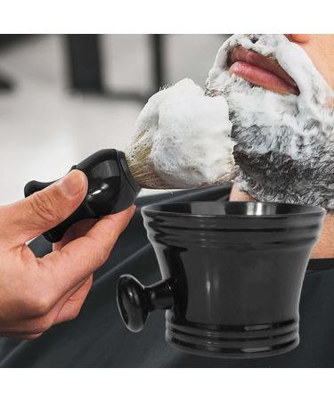 Magidal Cleaning Bowl & Razor Brush Set - Premium Hairdressing Tool | Gift Set with Nylon Bristles & Shaving Soap Mug - Perfect for Salons & On-the-Go Use | Black - Buy Online on SooperMarket.com