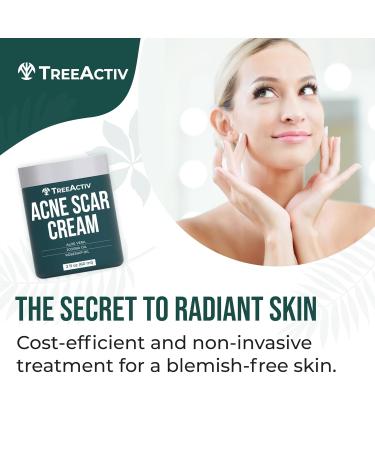 TreeActiv Acne Scar Cream - Effective Treatment for Face & Body Scars Stretch Marks 500+ Uses - All Skin Types - Buy Online on SooperMarket.com