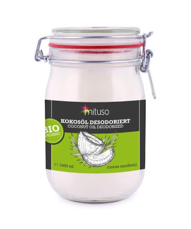 mituso Organic Coconut Oil tasteless (deodorized) 1 pack (1 x 1000 ml) Single