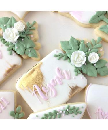 30 White Icing Flowers by Simply Sucr | Small White Flowers | Edible Roses| Wedding | Edible Flowers | Icing Flowers | Icing Roses | Wedding Favors | Edible Flowers | Simply Sucre 30 Count - Buy Online on SooperMarket.com