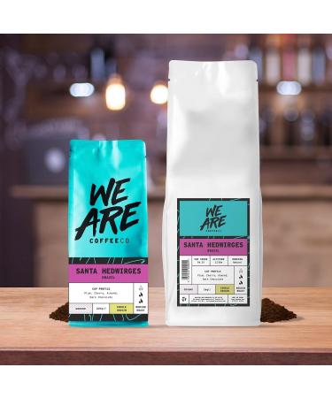 Coffee Ground for Cafetiere 227g Bag Brazilian Ground Coffee Chocolate Nuts & Fruits Notes 100% Arabica Medium Roast Speciality Freshly Roasted Single Origin (We Are Coffee Co) Ground Cafetiere 227 g (Pack of 1) - Buy Online on SooperMarket.com