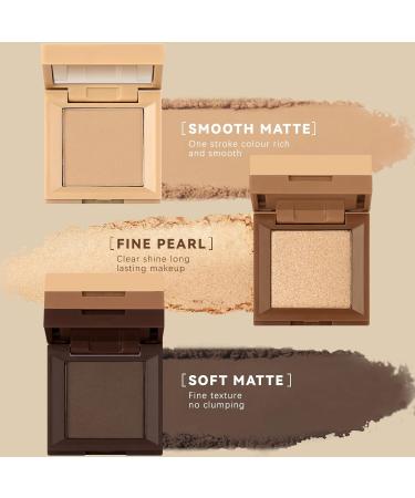 Buy 3 in 1 Matte Eyeshadow Palette - High Pigmented Nude Neutral Makeup | Long Lasting Smooth Matte & Shimmer Trio (2 - Buy Online on SooperMarket.com