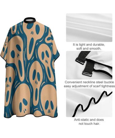 Ghost Boo Background Barber Cape | Professional Hair Cutting Cape for Kids - Cute Apron for Boys & Girls - Buy Online on SooperMarket.com