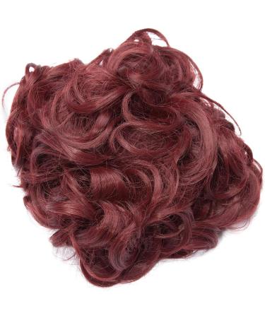 Curly Wavy Messy Hair Extension Bun - Clip-In Drawstring Ponytail Comb Chignon - Buy Online on SooperMarket.com