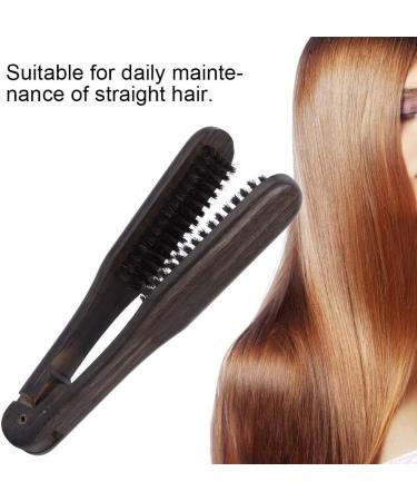 Hairdressing Comb Professional Double Brushes Wooden Anti-static Hair Straightener Tool Hairbrushes DIY for Salon Barber Shop - Buy Online on SooperMarket.com