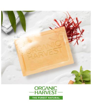 Luxurious Sandalwood & Saffron Bathing Bar Soap | 100% Organic Sulphate & Paraben-Free | Gentle Cleansing | International Shipping Available - Buy Online on SooperMarket.com